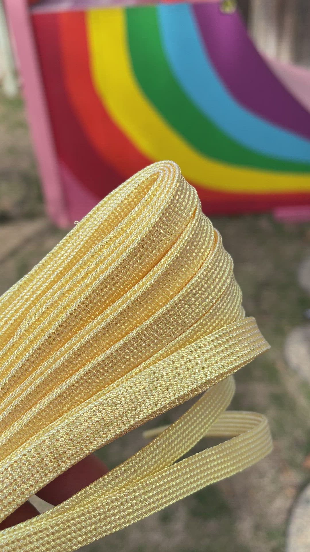 Lemon Yellow Metallic 96 inch SPARK Roller Skate Laces – Cheers to