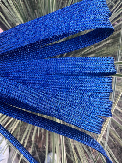 Dark Blue Metallic 96 inch SPARK Roller Skate Laces