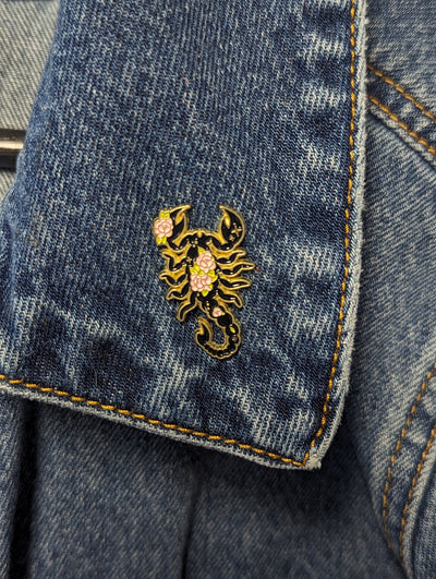 Flower Scorpion Enamel Pin