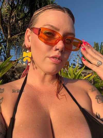Retro Rectangle Sunnies (Choose your color)