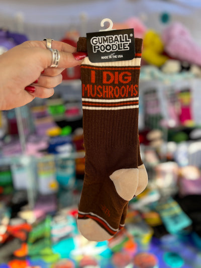 I Dig Mushrooms Socks