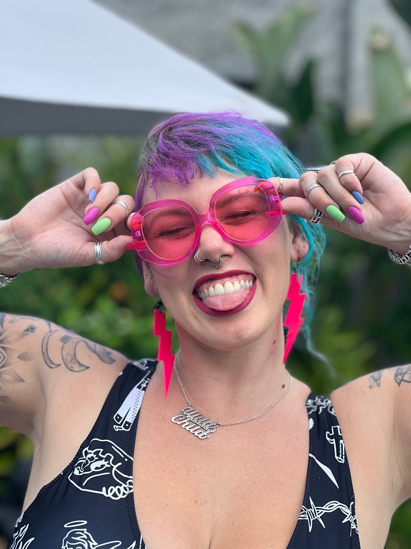 Hot Pink Hot Head Sunglasses
