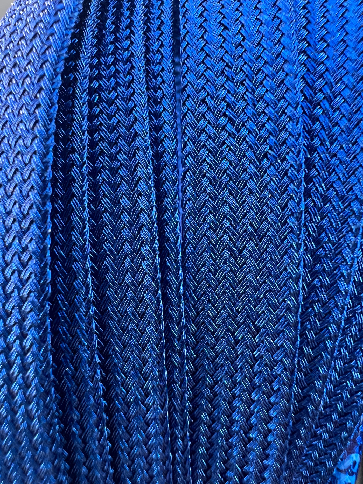 Dark Blue Metallic 96 inch SPARK Roller Skate Laces
