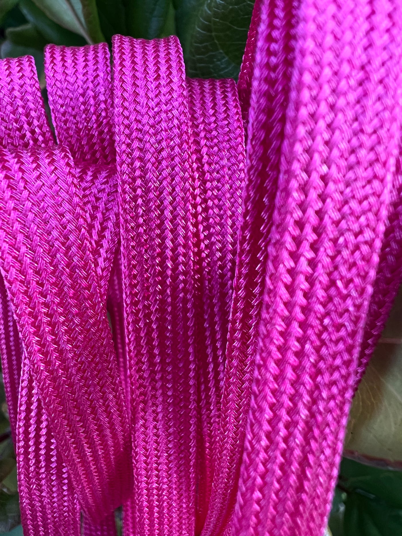 Bright Pink Metallic 96 inch SPARK Roller Skate Laces