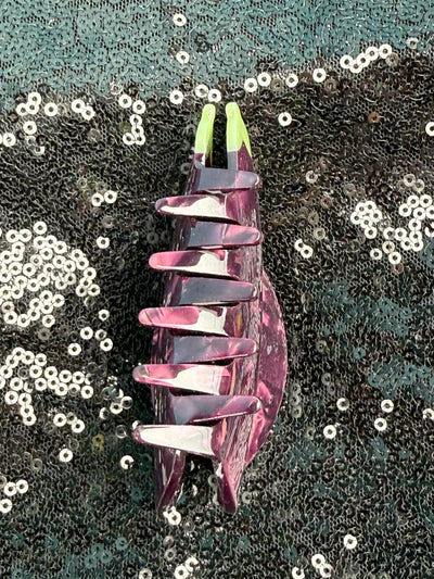 Eggplant Hairclip