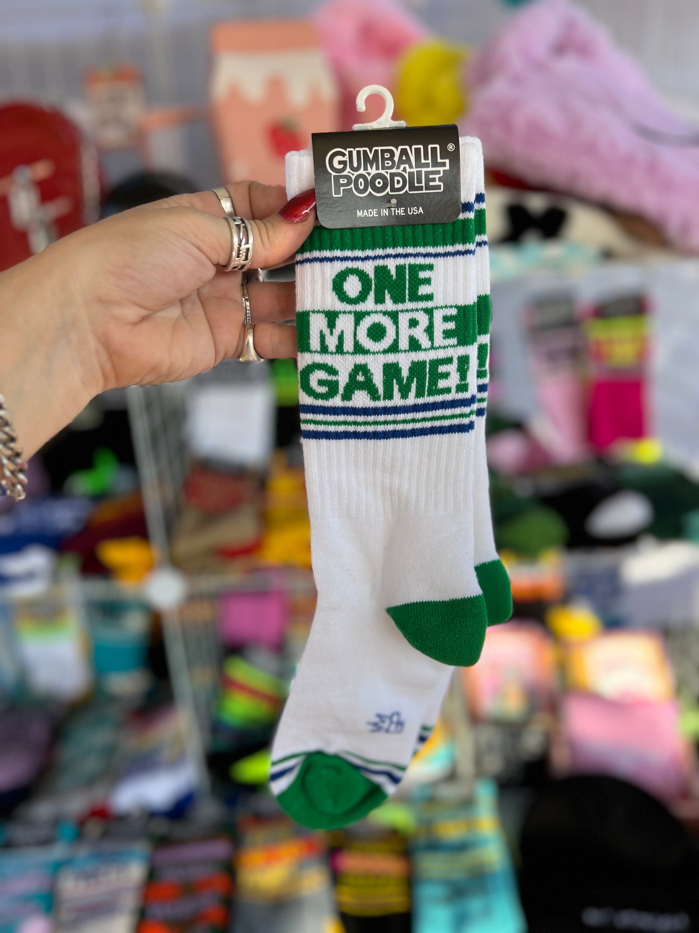 ONE MORE GAME! Gym Crew Socks