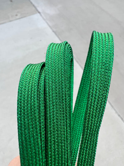 True Green Metallic 96 inch SPARK Roller Skate Laces