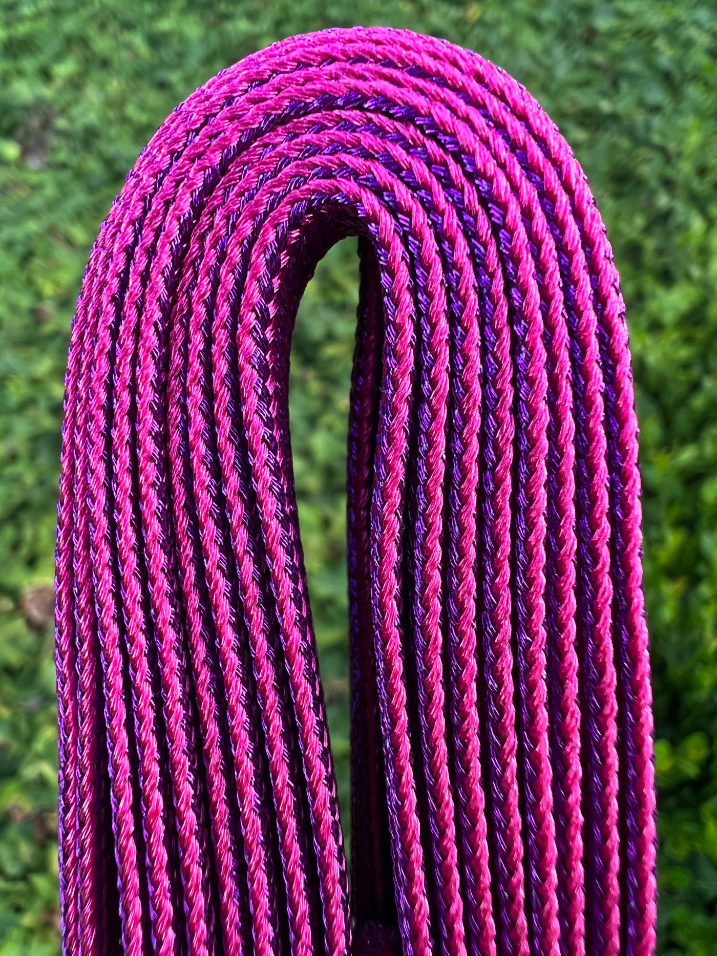 Pink and Purple Stripe Metallic 96 inch SPARK Roller Skate Laces