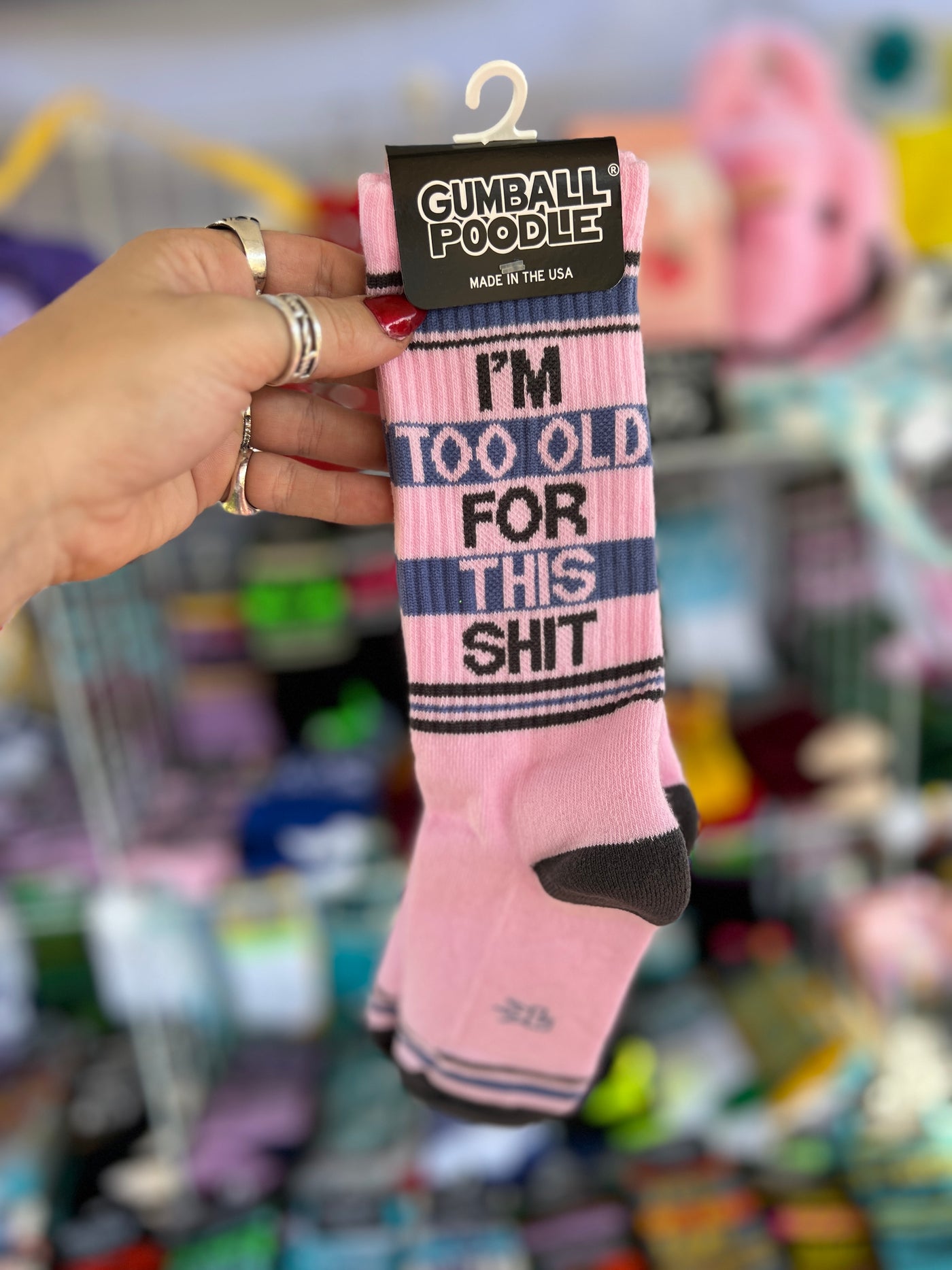 I'm too old for this shit gym socks