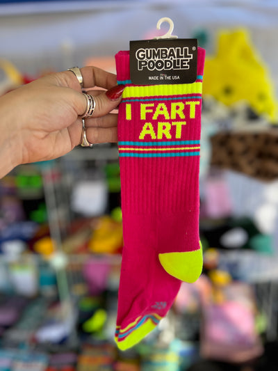 I FART ART gym socks