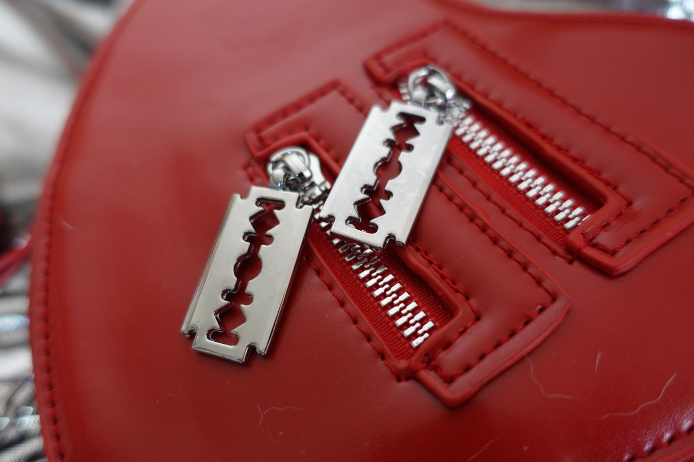 Red Razor Heart Purse