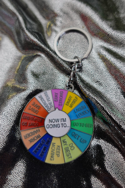 Decision Fatigue Enamel Pin with Spinning Arrow