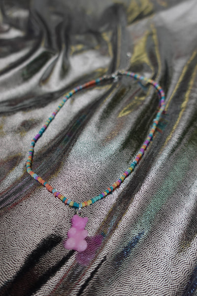 Gummy Bear Beaded Necklace *choose your color*