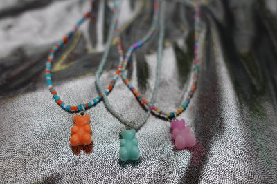 Gummy Bear Beaded Necklace *choose your color*