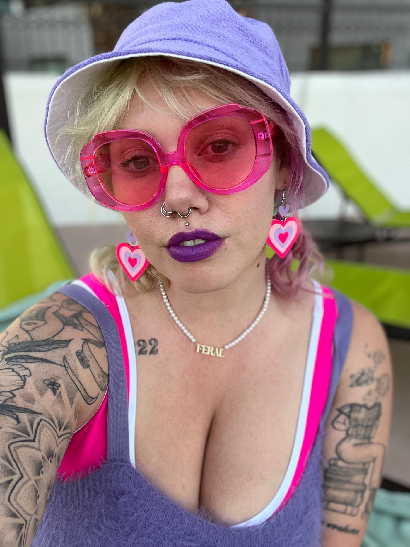 Hot Pink Hot Head Sunglasses