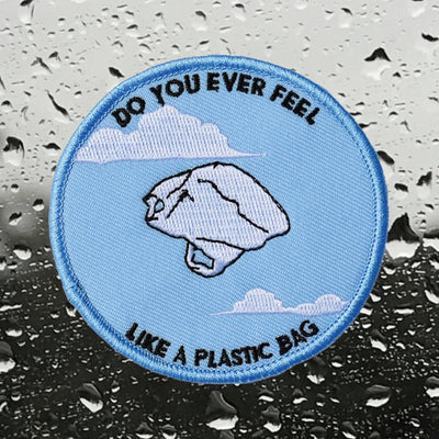 Plastic Bag Embroidered Patch
