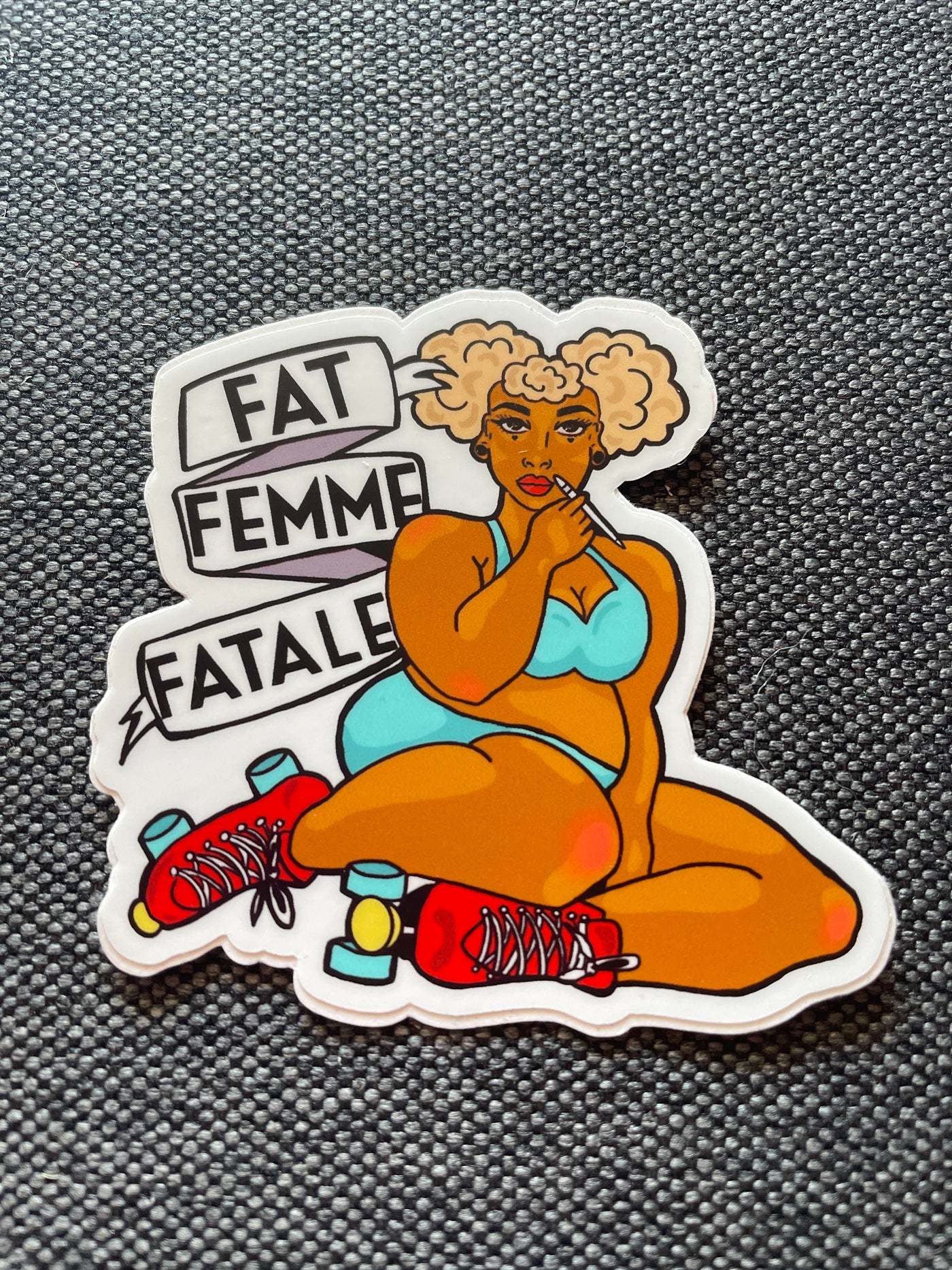 Fat Femme Fatale Logo Sticker