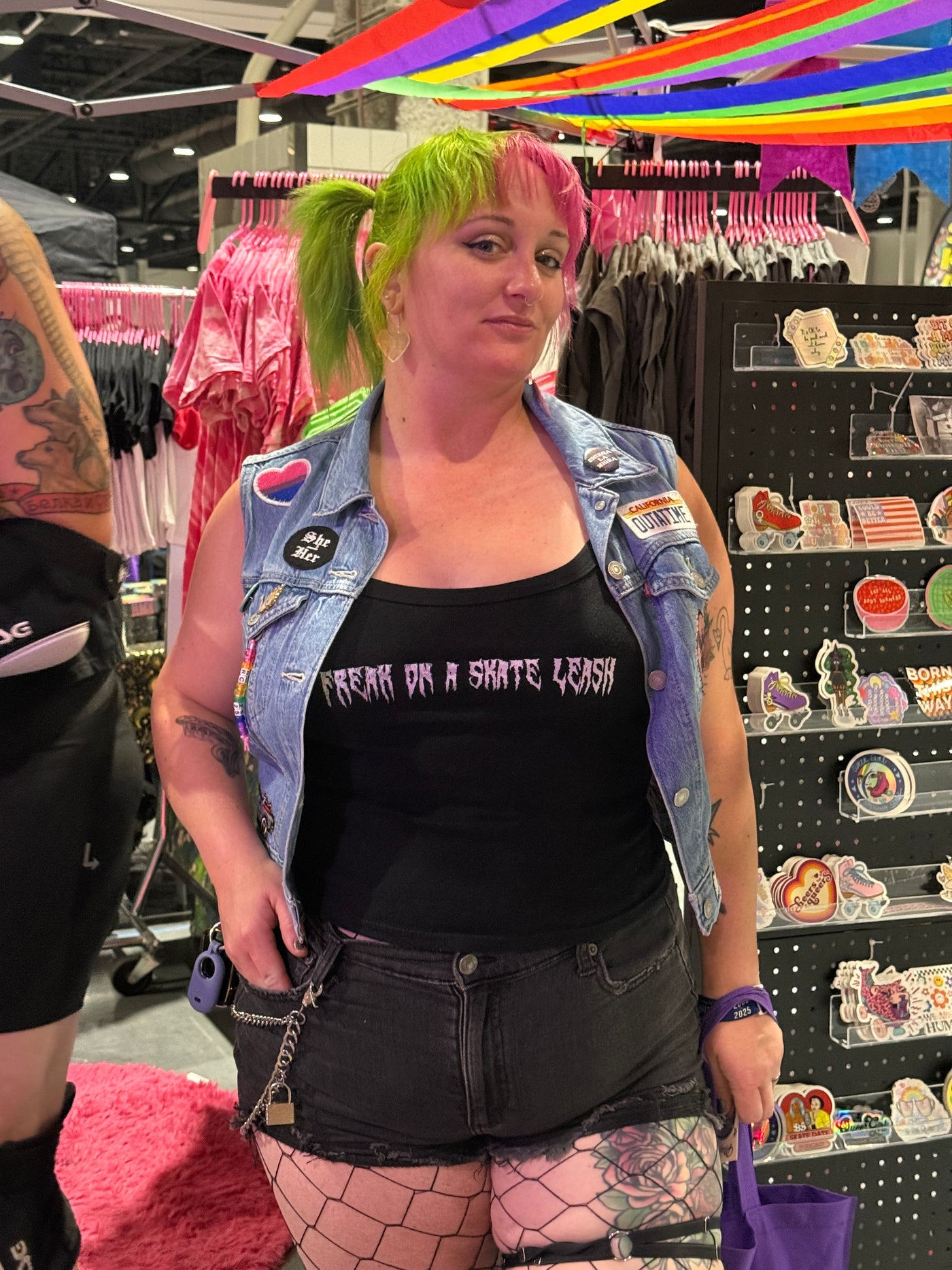 Freak on a Skate Leash shirt - Black tank top