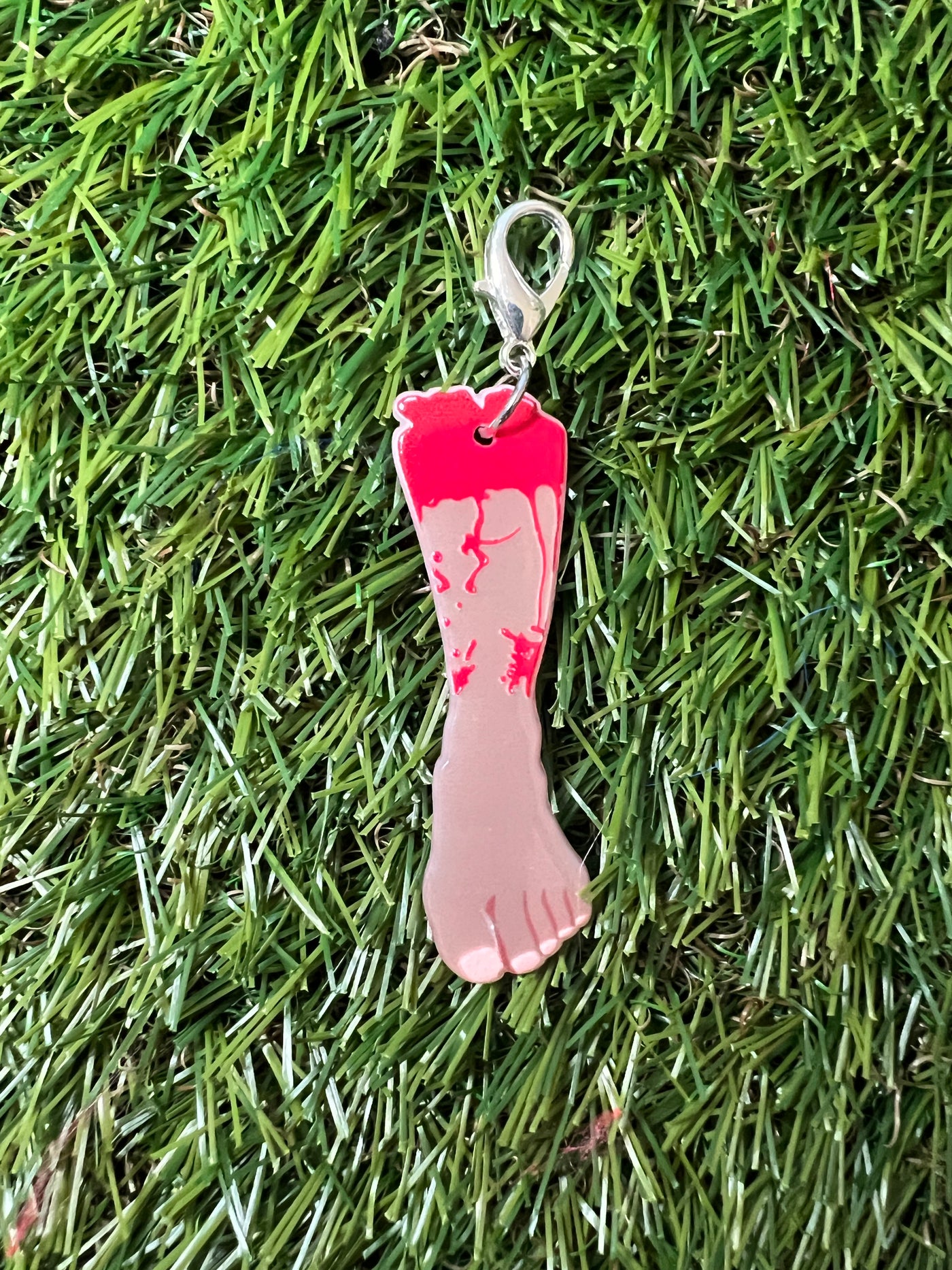 Bloody Limbs Hand and Foot Roller Skate Charm  - Shoe charm, Zipper pull, Bag charm - Choose Your Limb