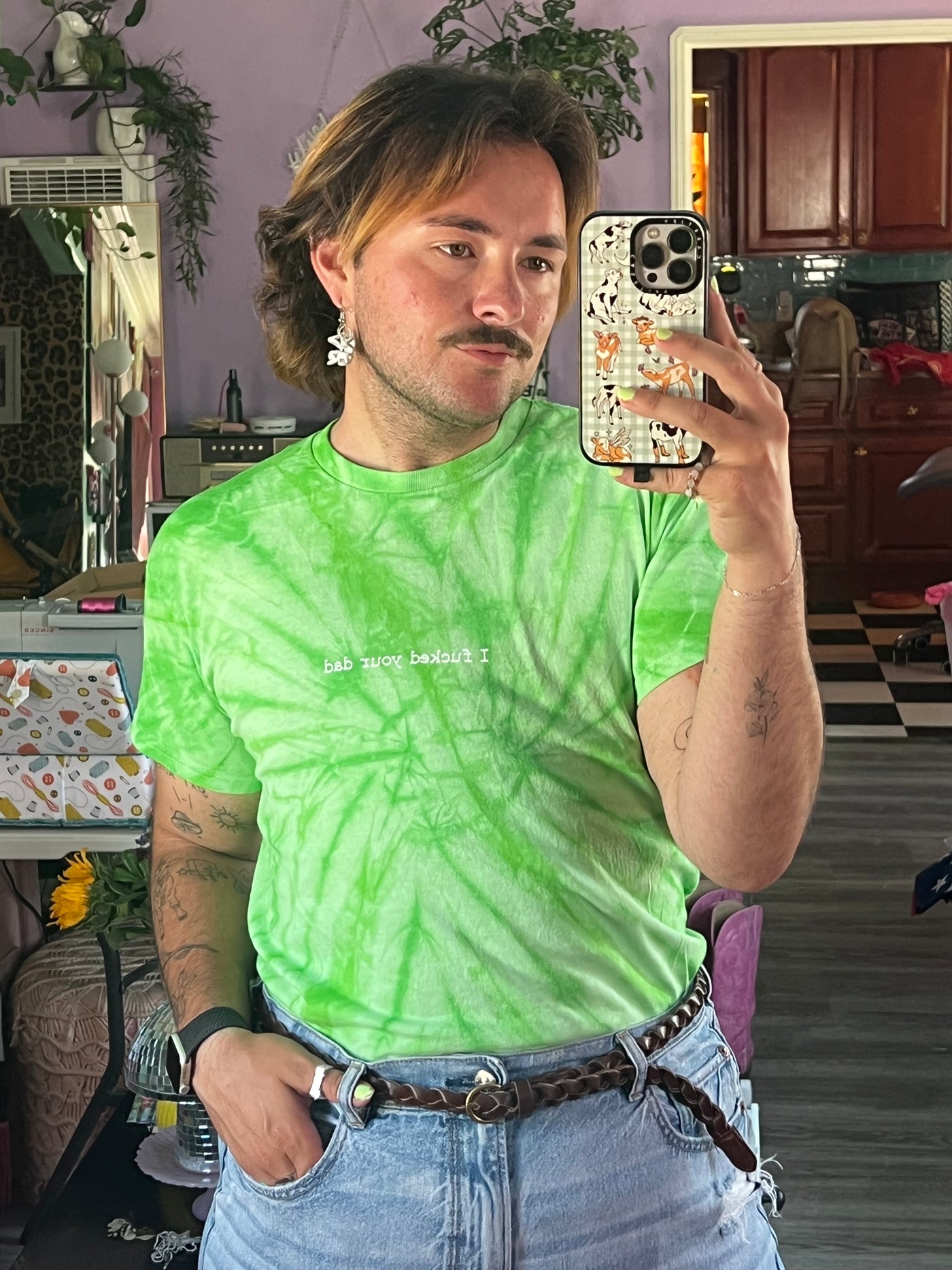 I ❤️ your dad tie dyed t-shirt