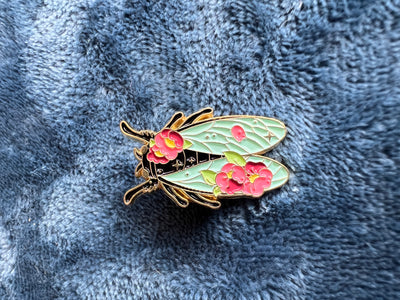 Flower Fly Enamel Pin