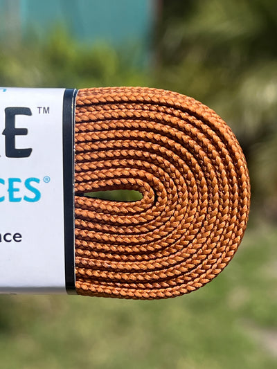 Brown – 96 inch (244 cm) CORE Shoelace by Derby Laces (NARROW 6MM WIDE LACE)