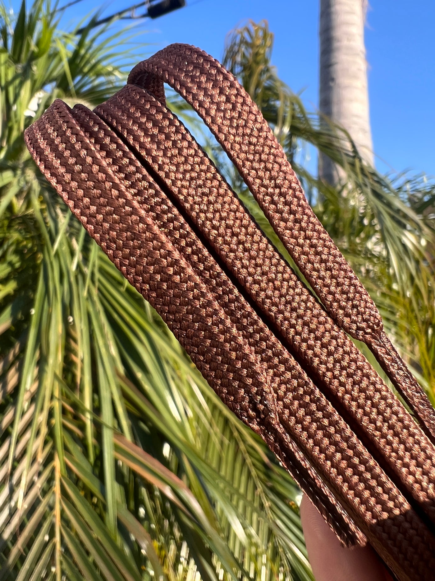 Chocolate Brown 96 inch (244 cm) CORE Shoelace by Derby Laces (NARROW 6MM wide lace)