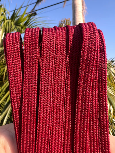 Cardinal Red – 96 inch (244 cm) CORE Shoelace by Derby Laces (NARROW 6MM WIDE LACE)