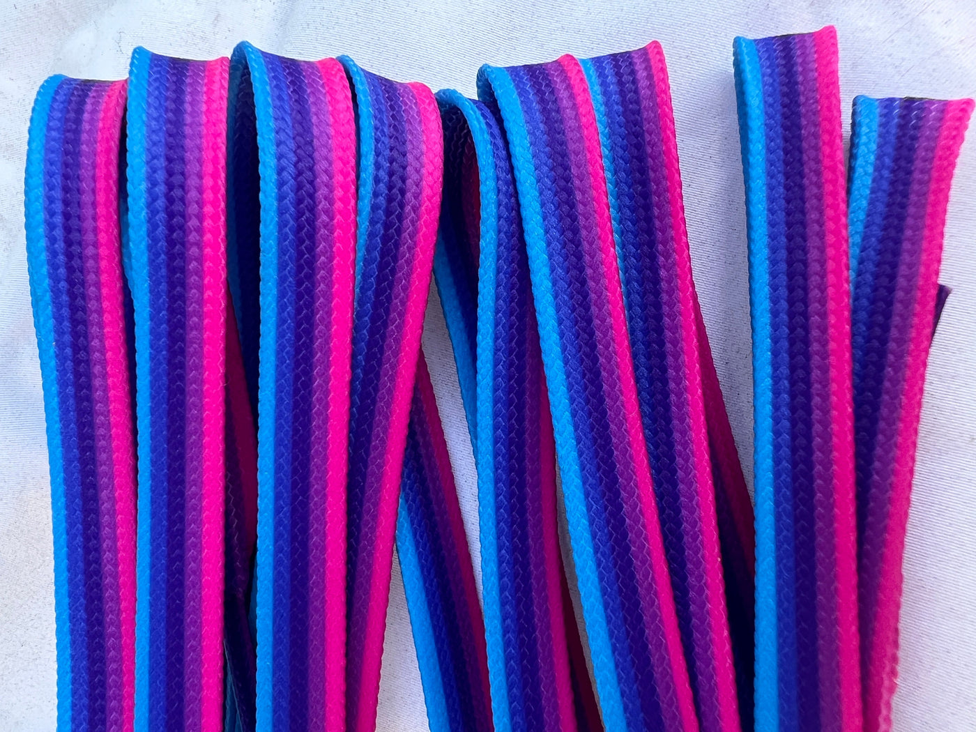 Arctic Sunset Stripe – 96 inch (244 cm) STYLE Waxed Shoe and Skate Lace by Derby Laces