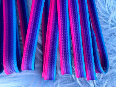 Arctic Sunset Stripe – 96 inch (244 cm) STYLE Waxed Shoe and Skate Lace by Derby Laces