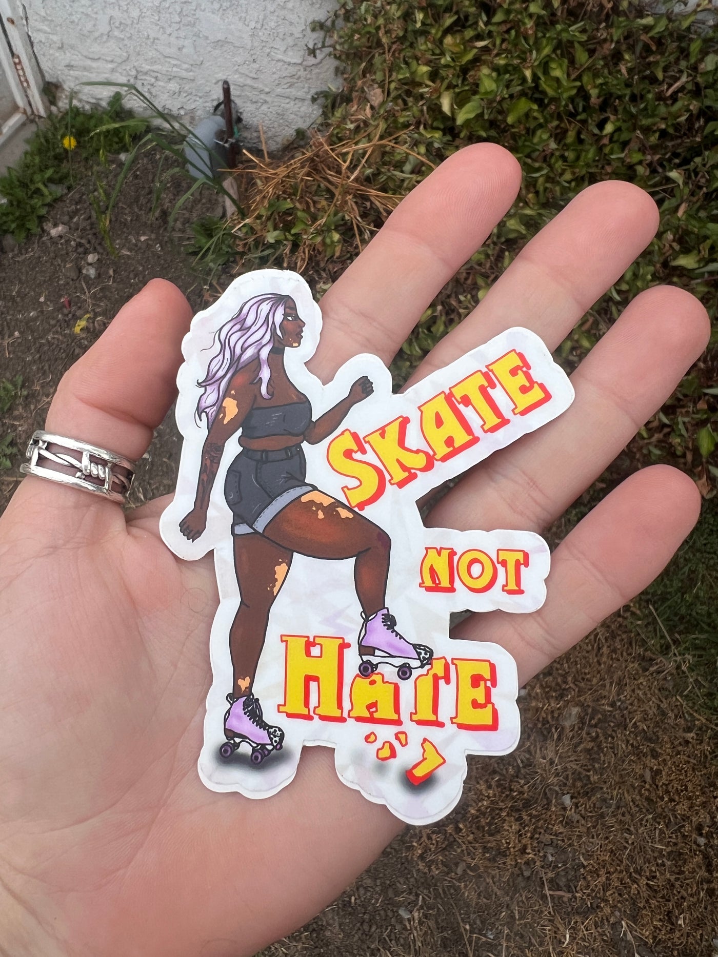 Skate Not Hate Sticker