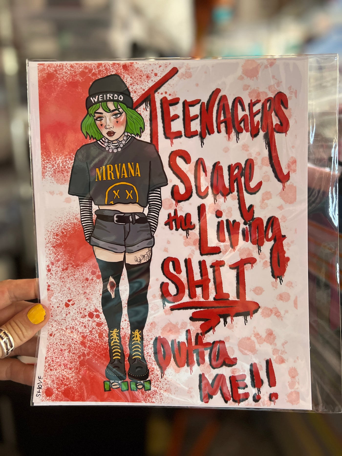 Teenagers Scare Me Print