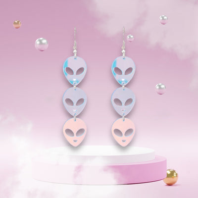 Iridescent Aliens Earrings