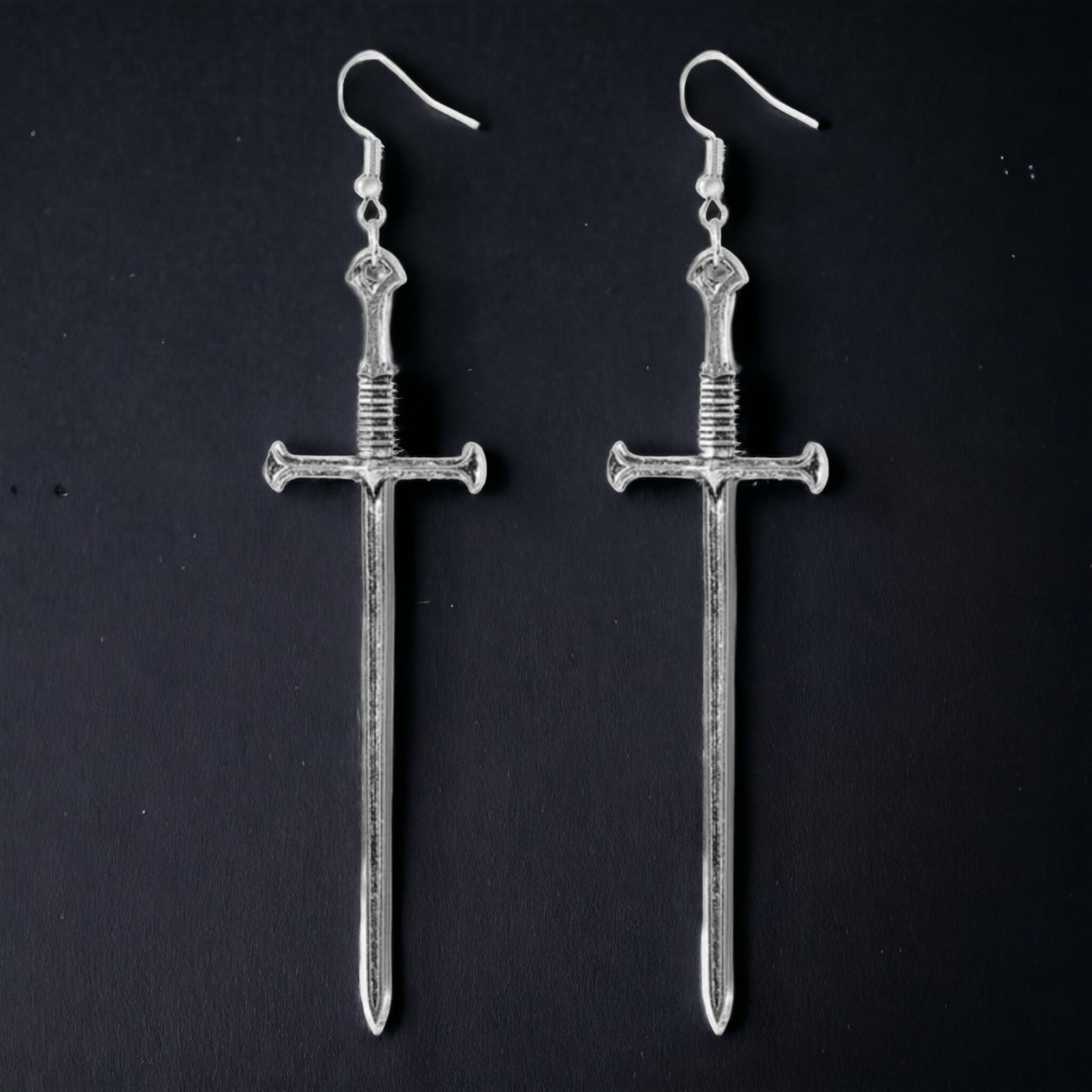 Silver plated Sword Earrings