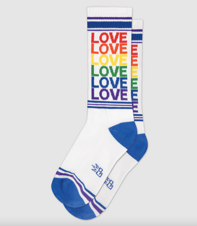 LOVE - RAINBOW gym socks