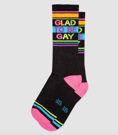 GLAD TO BE GAY Gym Crew Socks