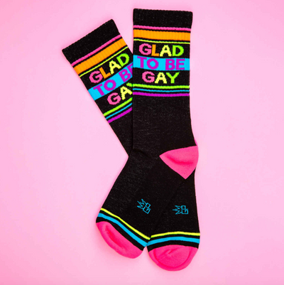 GLAD TO BE GAY Gym Crew Socks