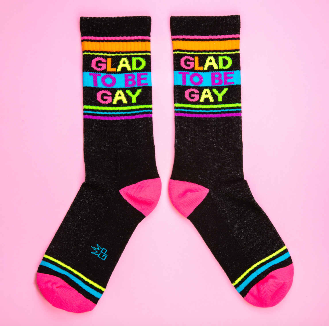 GLAD TO BE GAY Gym Crew Socks