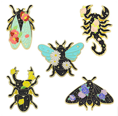 Flower Scorpion Enamel Pin