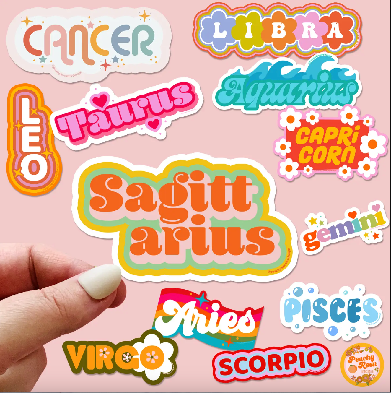 Zodiac Sign Stickers *Choose your sign*