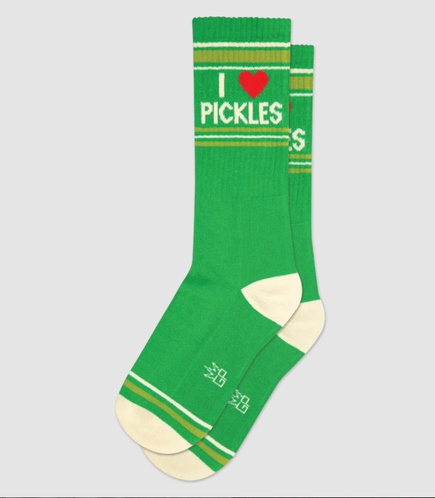 I Love Pickles Gym Crew Socks