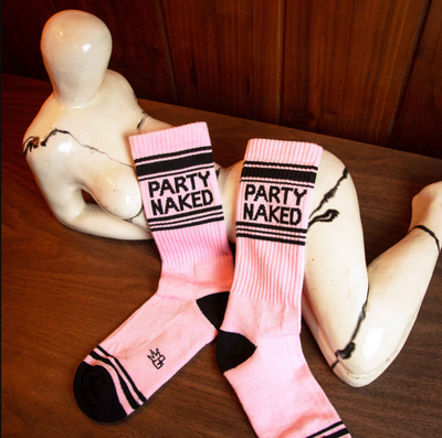 PARTY NAKED gym socks