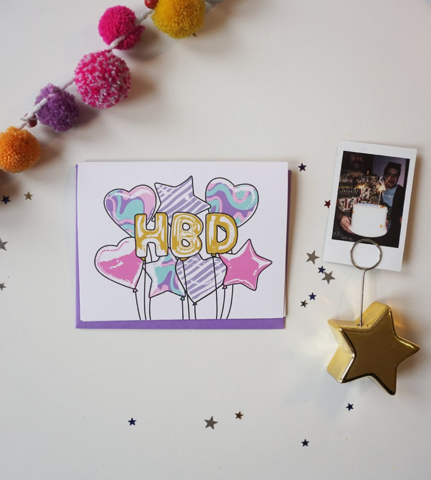 Happy Birthday Mylar Balloon Card