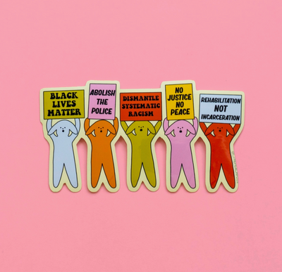 Puppy Protest Sticker