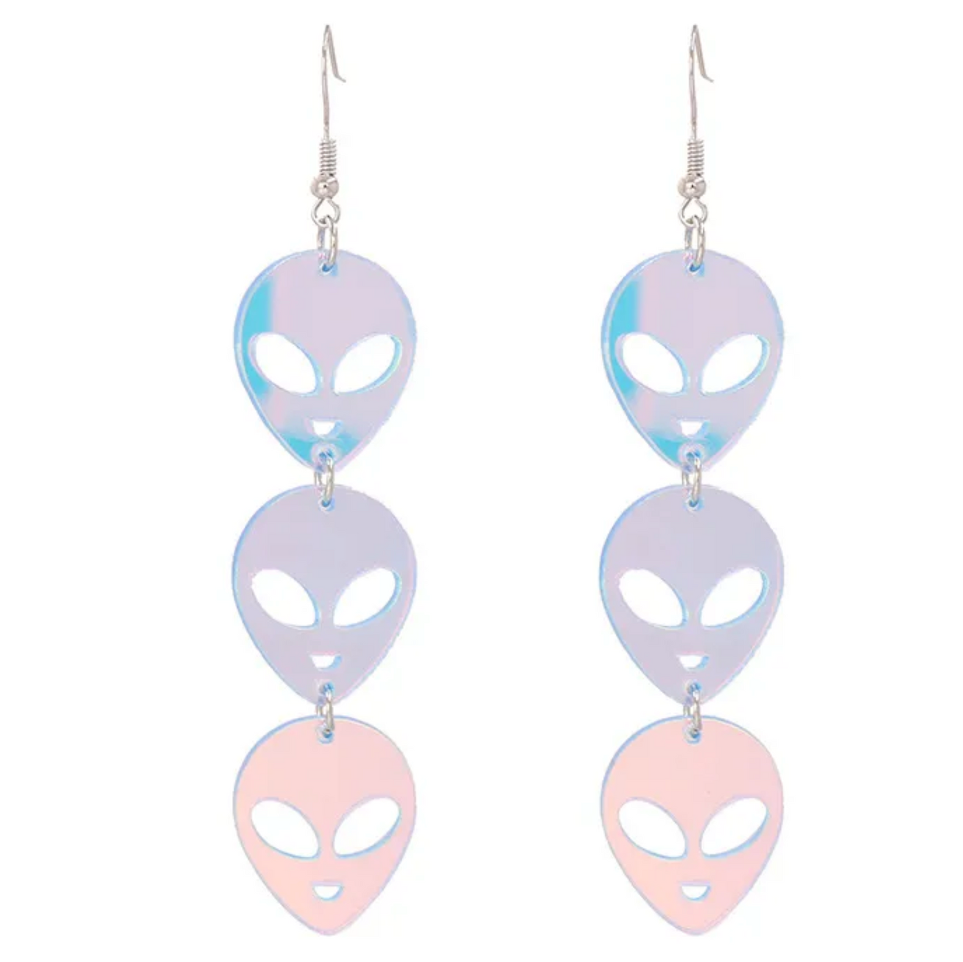 Iridescent Aliens Earrings