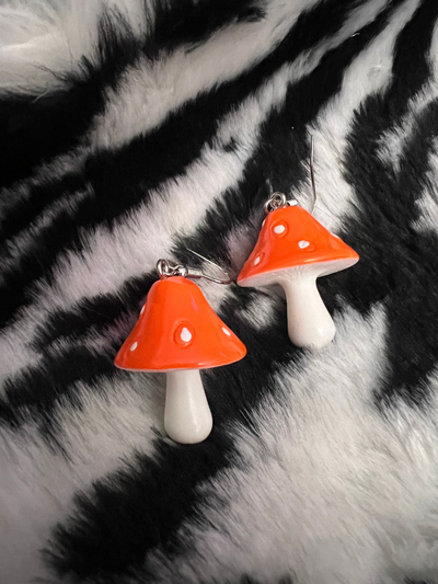 I Love You So Mushroom Dangle Earrings *PICK YOUR COLOR*
