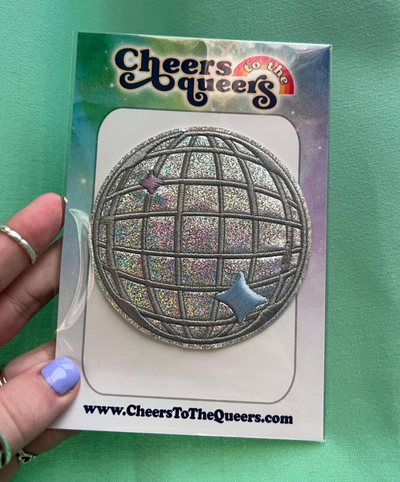 Disco Ball Holographic Patch 3.5 inches *Choose Your Style*