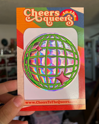 Disco Ball Holographic Patch 3.5 inches *Choose Your Style*