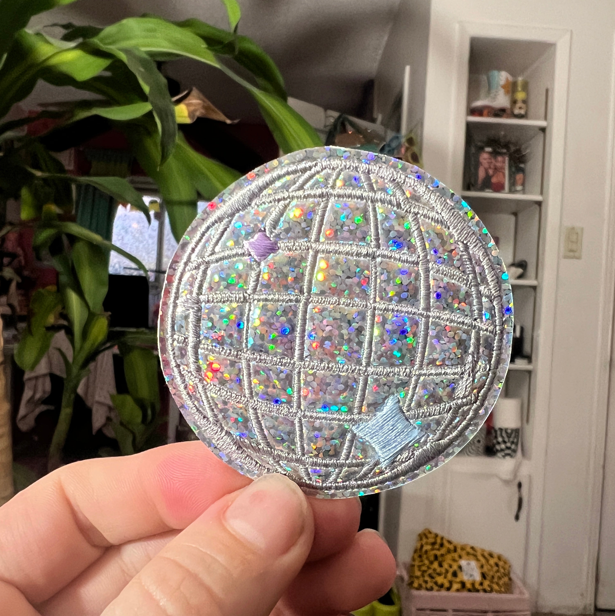 Mini Disco Ball Holographic Patch 2.5 inch *Choose Your Style*