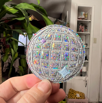 Mini Disco Ball Holographic Patch 2.5 inch *Choose Your Style*